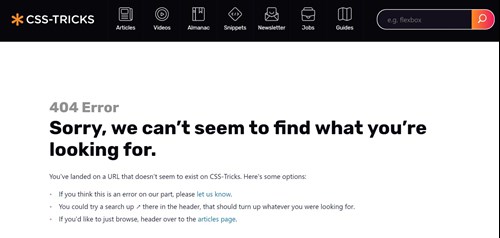 CSS Tricks 404 1